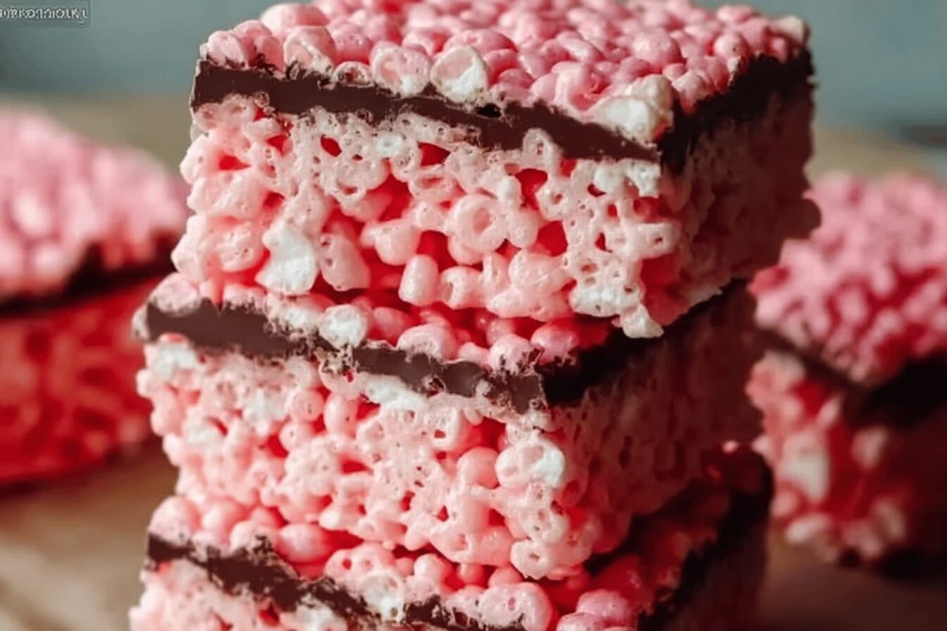 Cherry Rice Krispie Treats